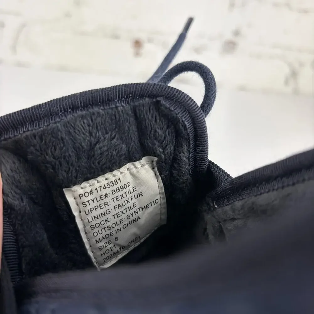 J. Crew Quilted Chore Blue Nylon Slip On Slipper Loafers 8